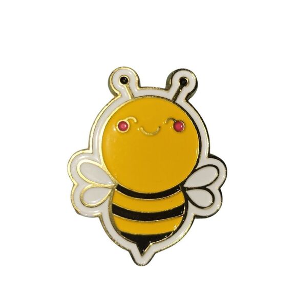 Cute Bee Enamel Pin ^ - Picture 1 of 2